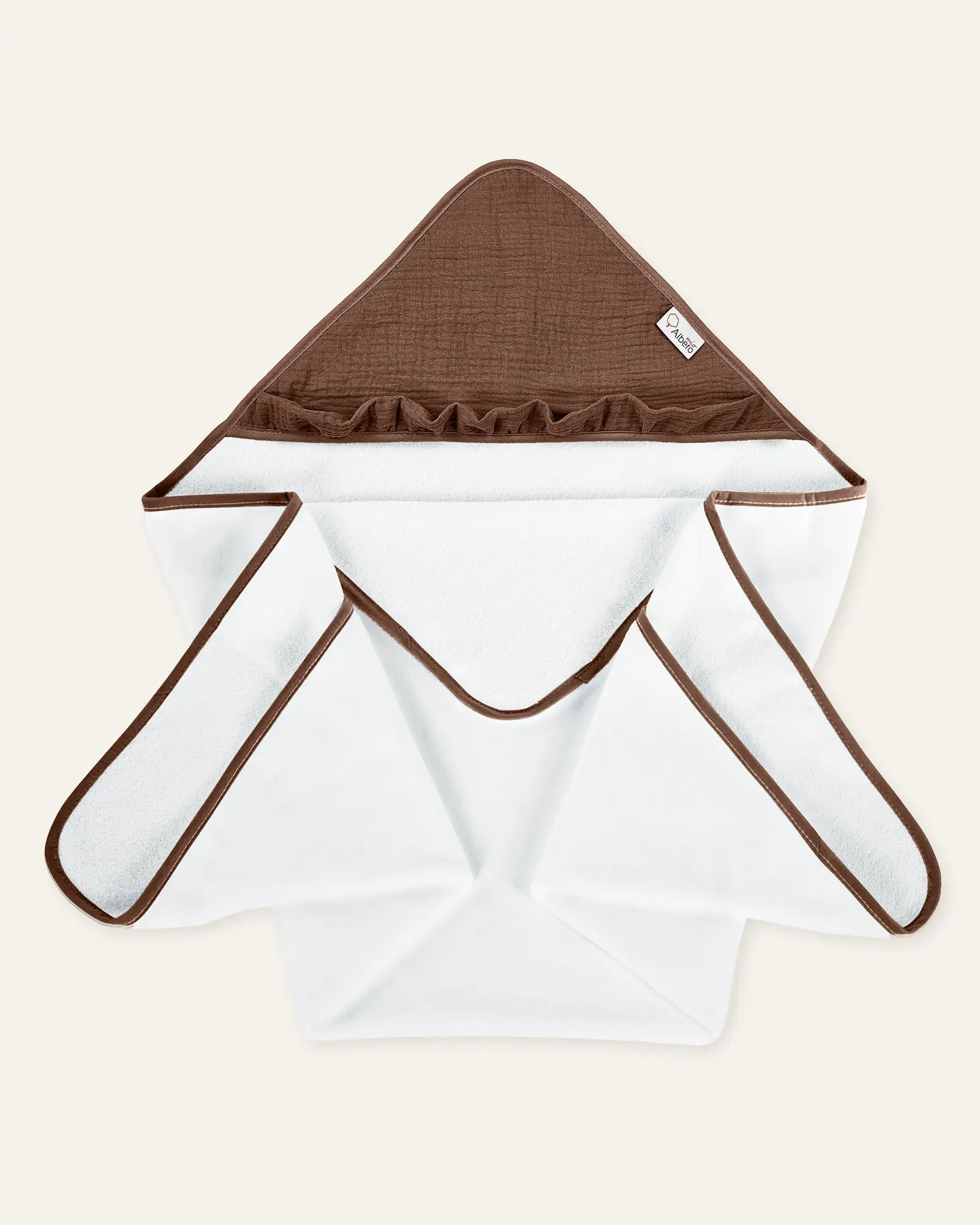 Памучна бањарка BROWN — целосен изглед