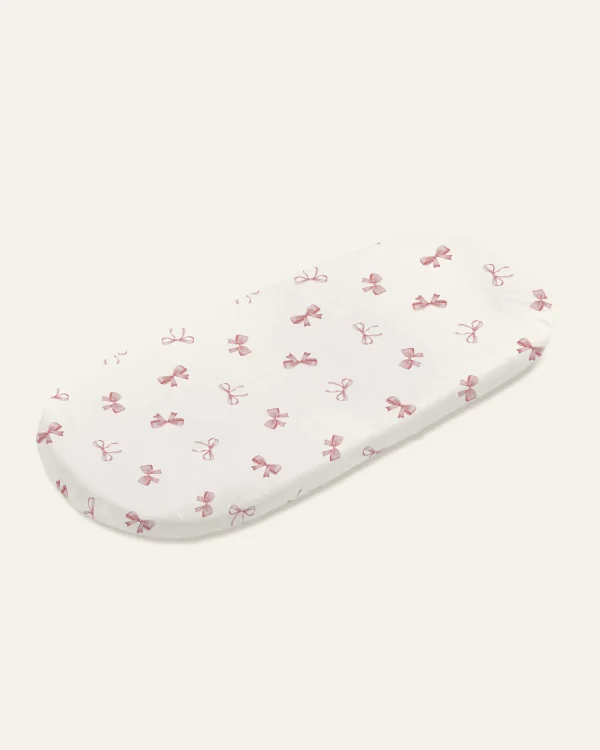 СЕТ 2 навлаки за количка и Moses Basket – PINK RIBBONS — фотографија 3