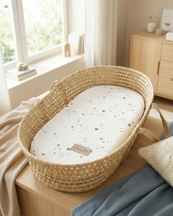 СЕТ 2 навлаки за количка и Moses Basket – STAR DUST — фотографија 4